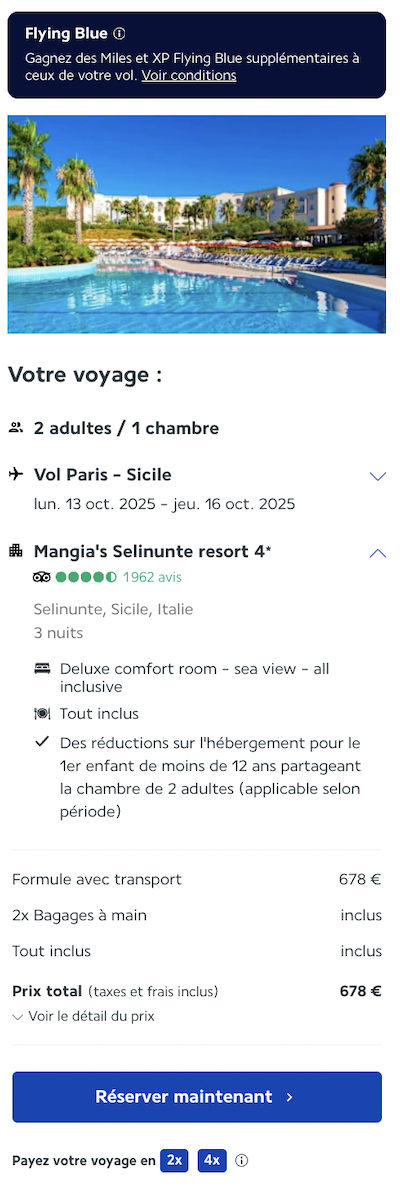 Partner Link lacollectionairfrance_fr_packages_direct