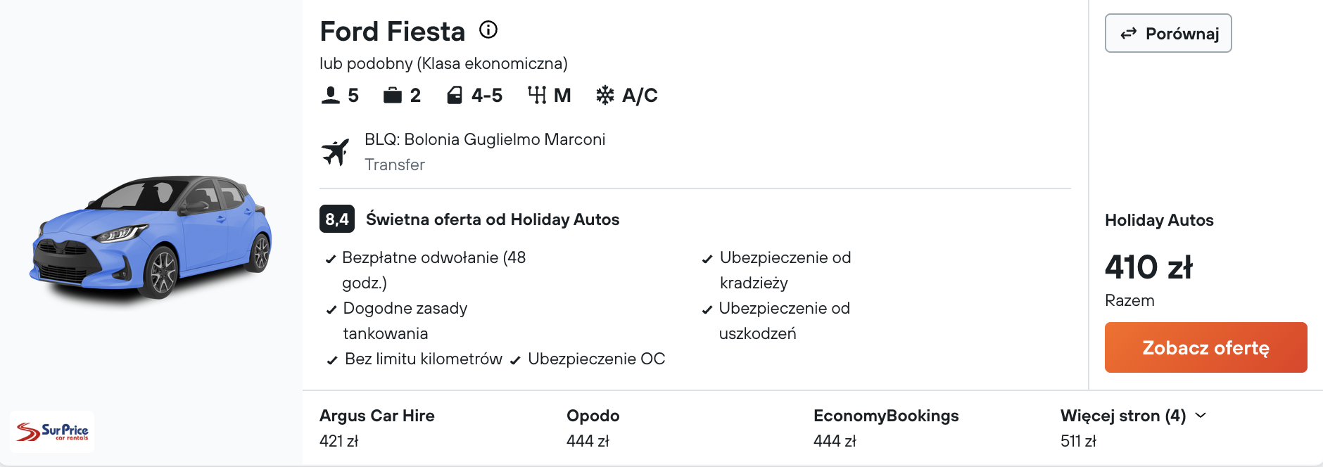 Partner Link kayak_pl_car_wl