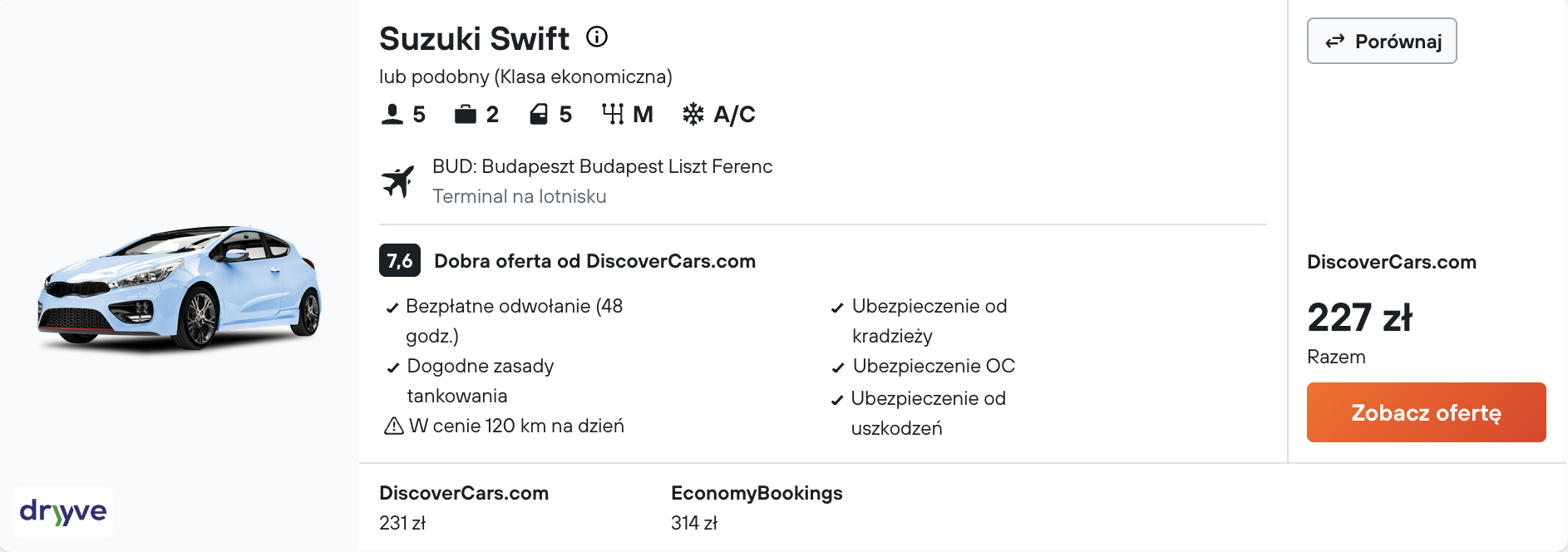 Partner Link kayak_pl_car_wl