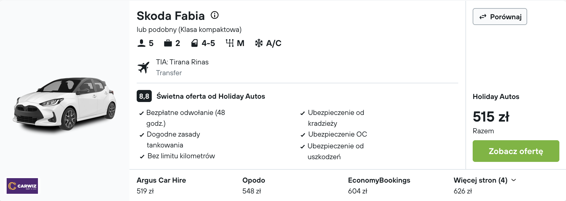 Partner Link kayak_pl_car_wl