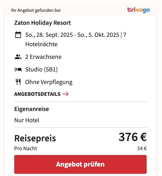 screenshot trivago