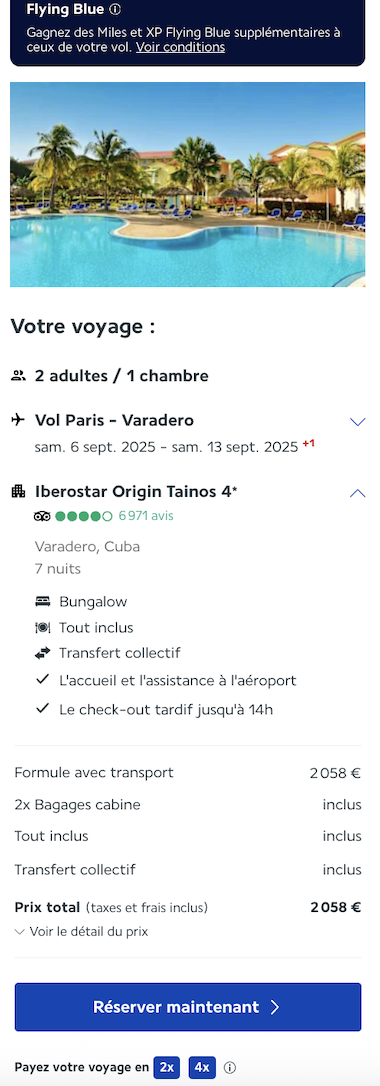Partner Link lacollectionairfrance_fr_packages_direct