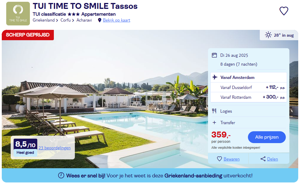 Partner Link tui_nl_packages_affiliate