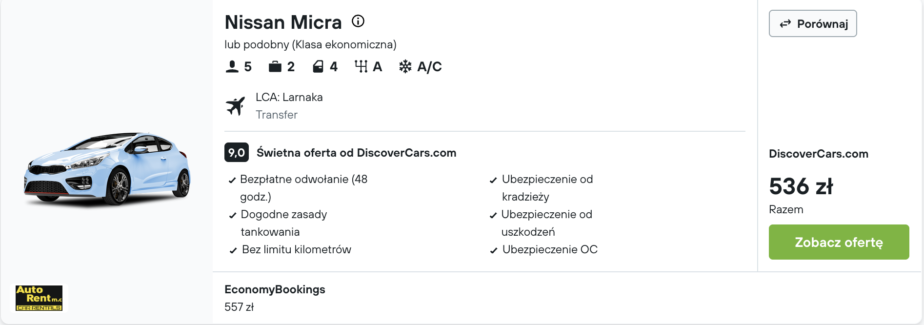 Partner Link kayak_pl_car_wl