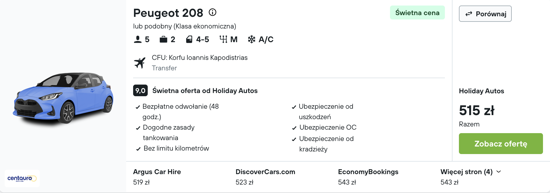 Partner Link kayak_pl_car_wl