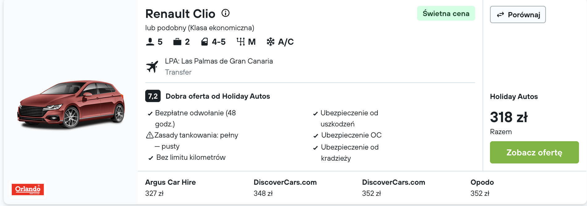 Partner Link kayak_pl_car_wl