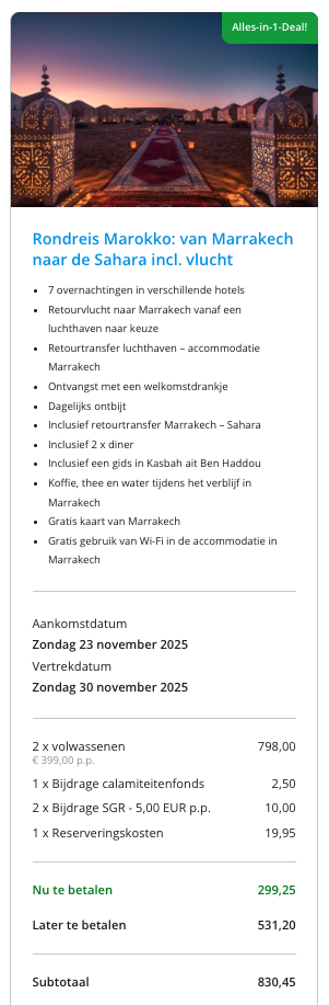 Partner Link traveldeal_nl_packages_affiliate