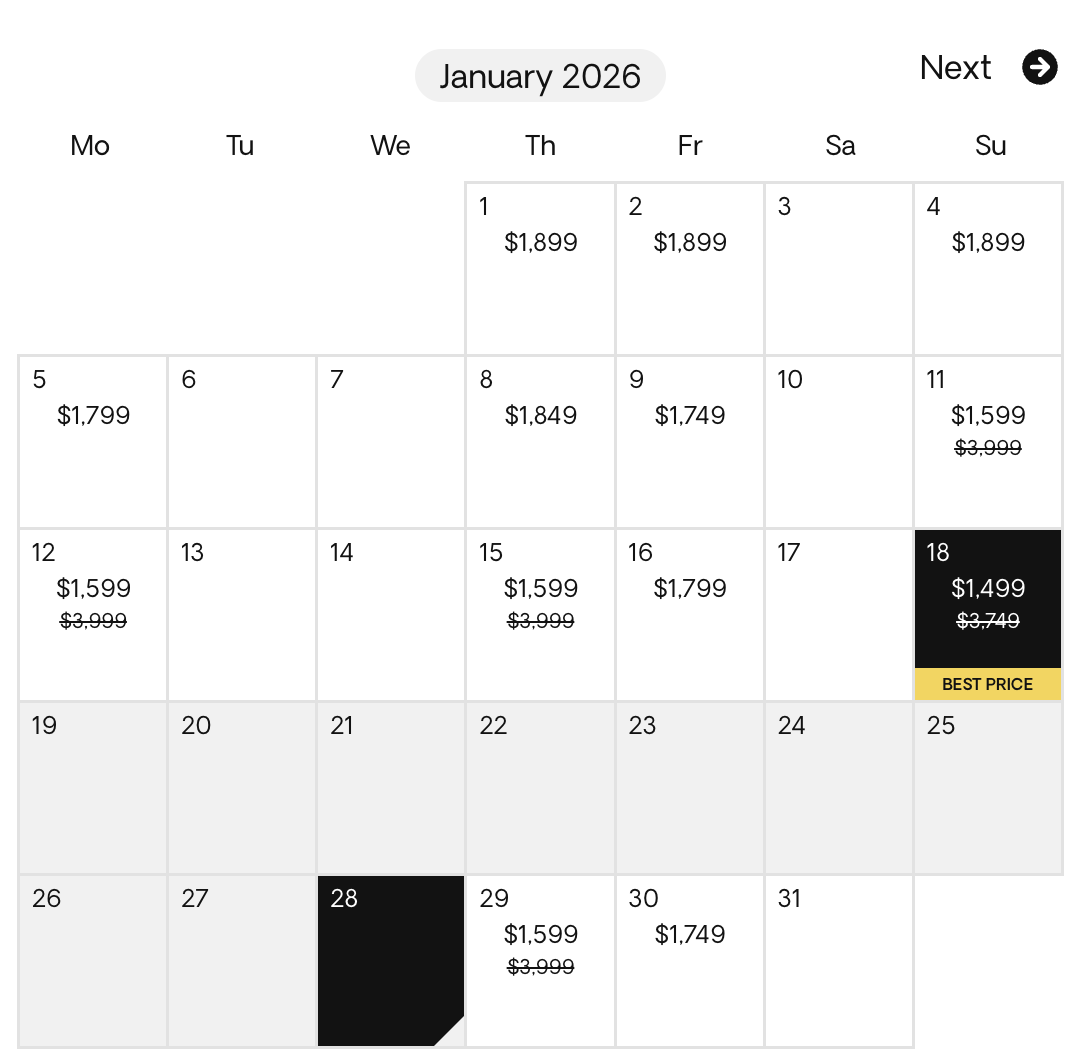 Screenshot taken on January 23rd