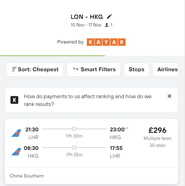 Partner Link kayak_uk_flights_wl