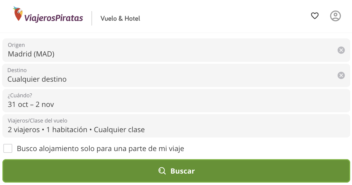 Puedes elegir incluso un mes completo