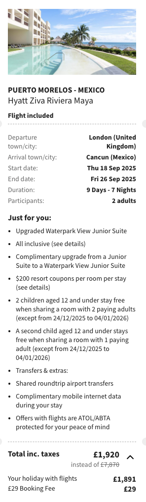 Partner Link voyageprive_uk_packages_direct