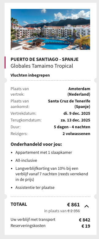 Partner Link voyageprive_nl_packages_direct