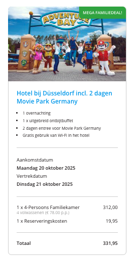 Partner Link traveldeal_nl_packages_affiliate