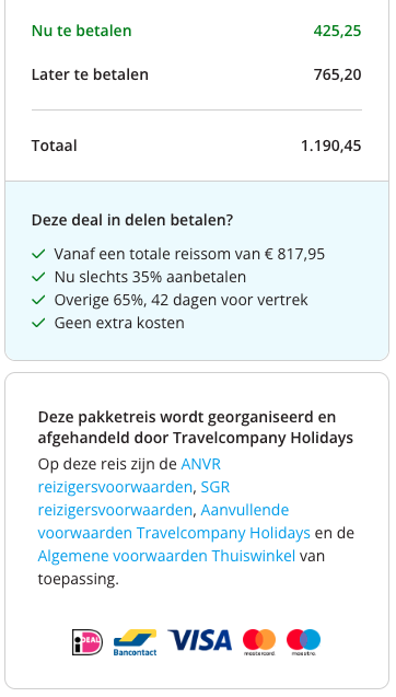 Partner Link traveldeal_nl_packages_affiliate