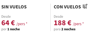 Partner Link voyageprive_es_packages_direct