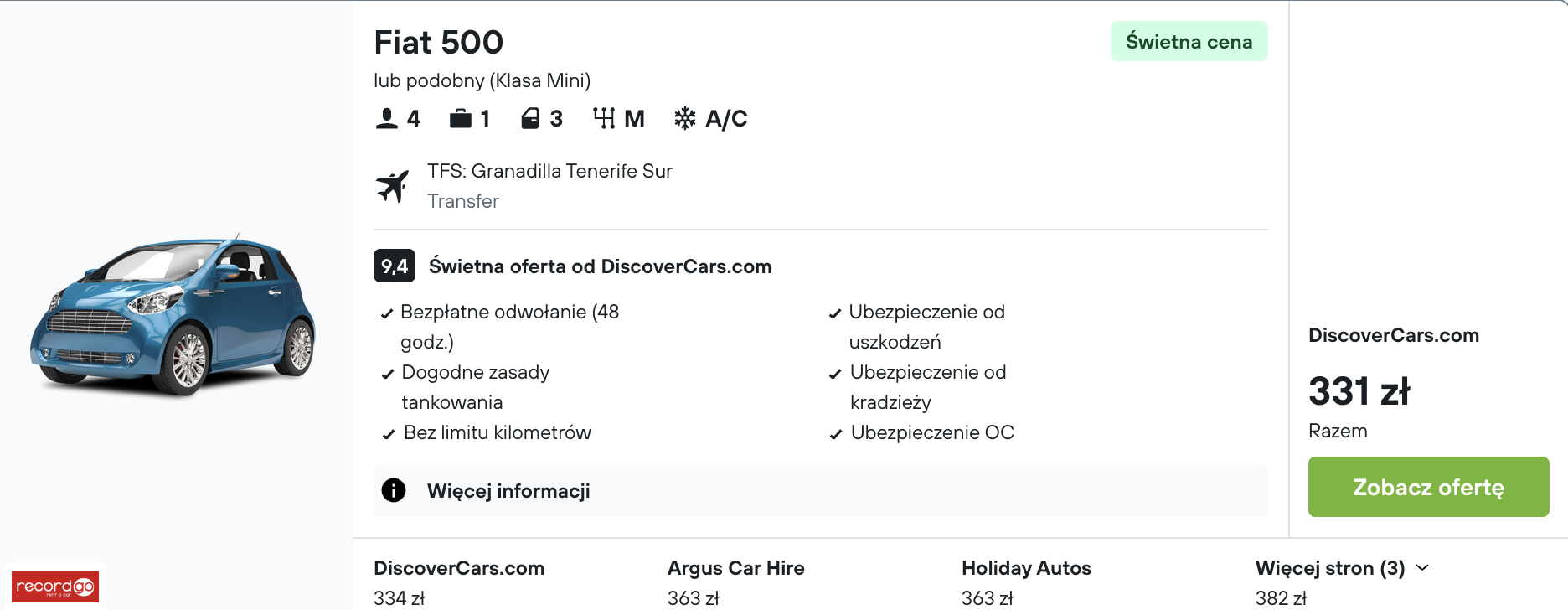 Partner Link kayak_pl_car_wl