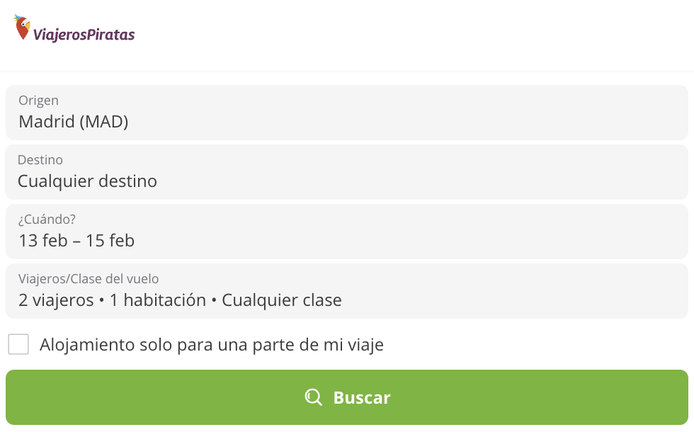 Puedes elegir incluso un mes completo
