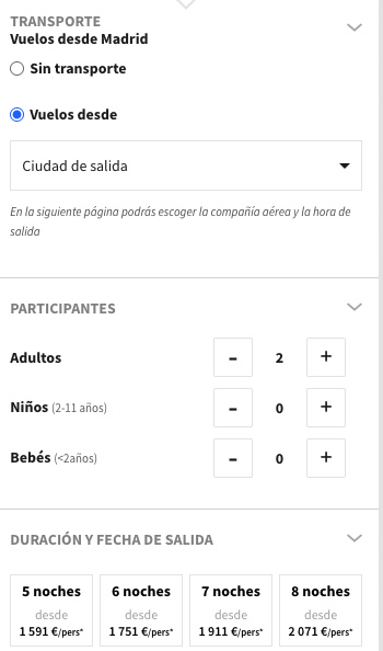 Ver todas las fechas