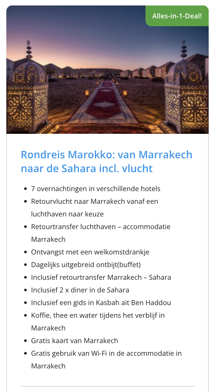 Partner Link traveldeal_nl_packages_affiliate
