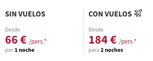Partner Link voyageprive_es_packages_direct