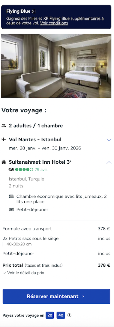 Partner Link lacollectionairfrance_fr_packages_direct