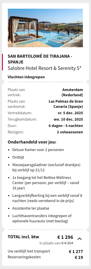 Partner Link voyageprive_nl_packages_direct