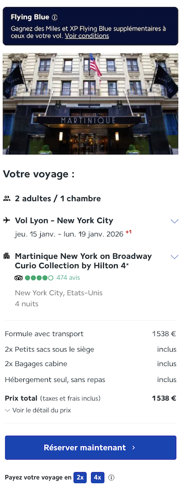 Partner Link lacollectionairfrance_fr_packages_direct
