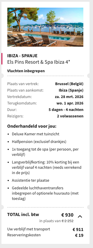 Partner Link voyageprive_nl_packages_direct