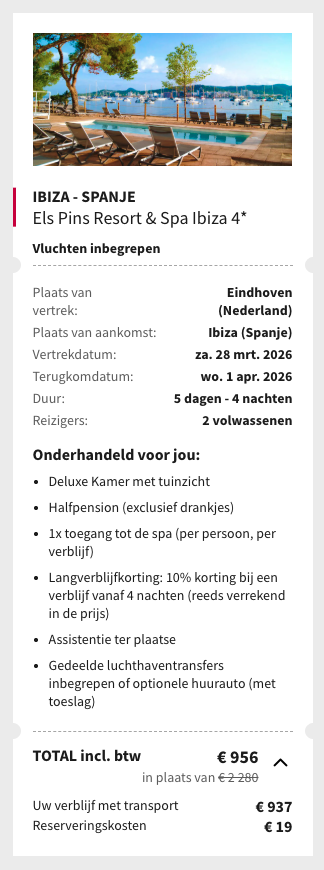 Partner Link voyageprive_nl_packages_direct