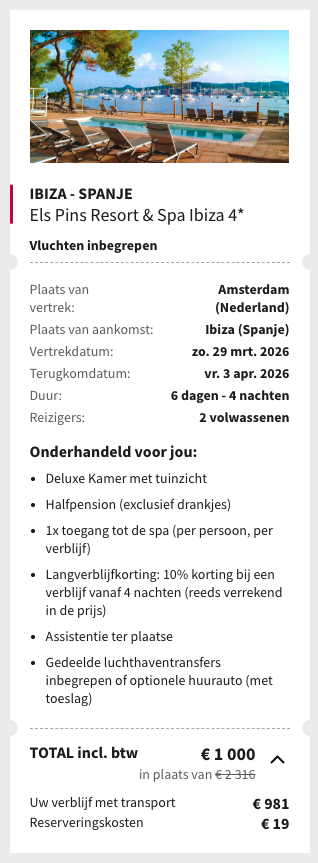 Partner Link voyageprive_nl_packages_direct