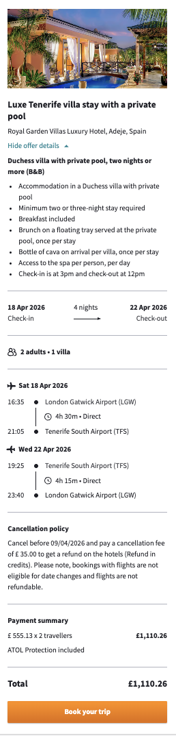 Partner Link secretescapes_uk_packages_direct