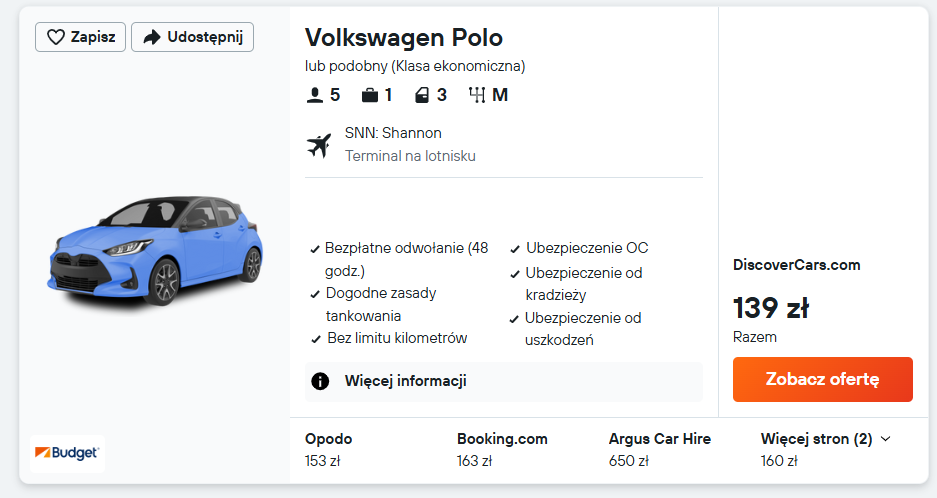 Partner Link kayak_pl_car_wl