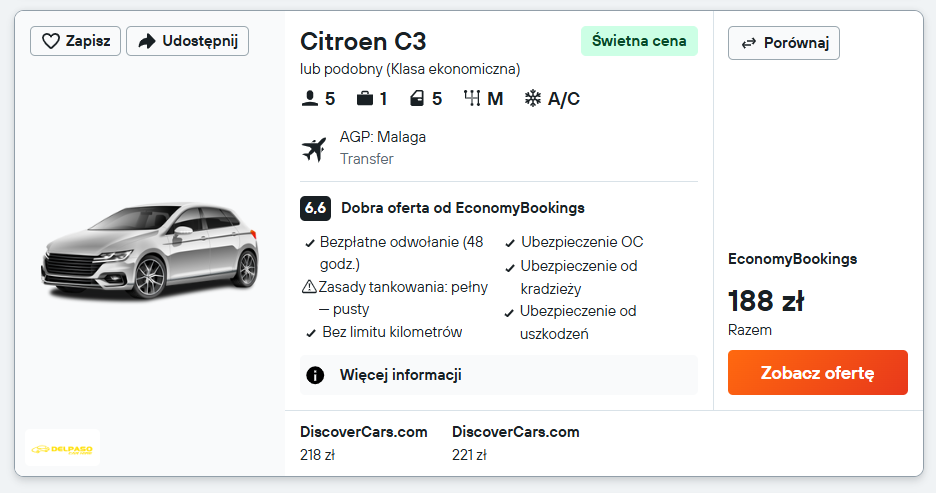 Partner Link kayak_pl_car_wl