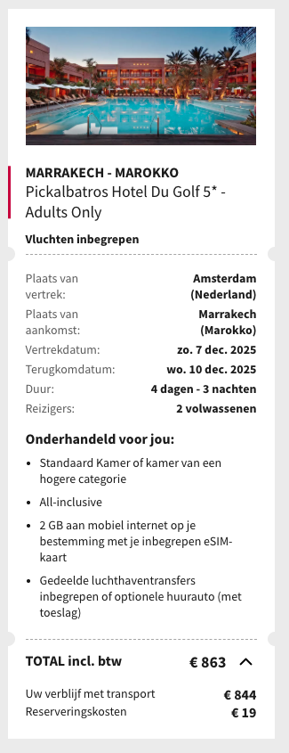 Partner Link voyageprive_nl_packages_direct