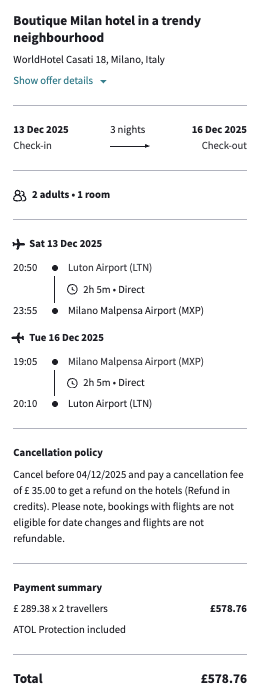 Partner Link secretescapes_uk_packages_affiliate