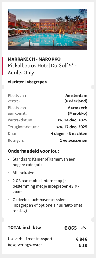 Partner Link voyageprive_nl_packages_direct