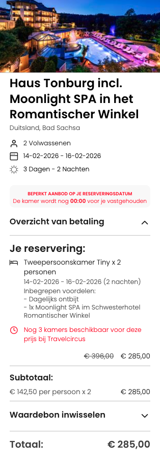 Partner Link travelcircus_nl_packages_direct