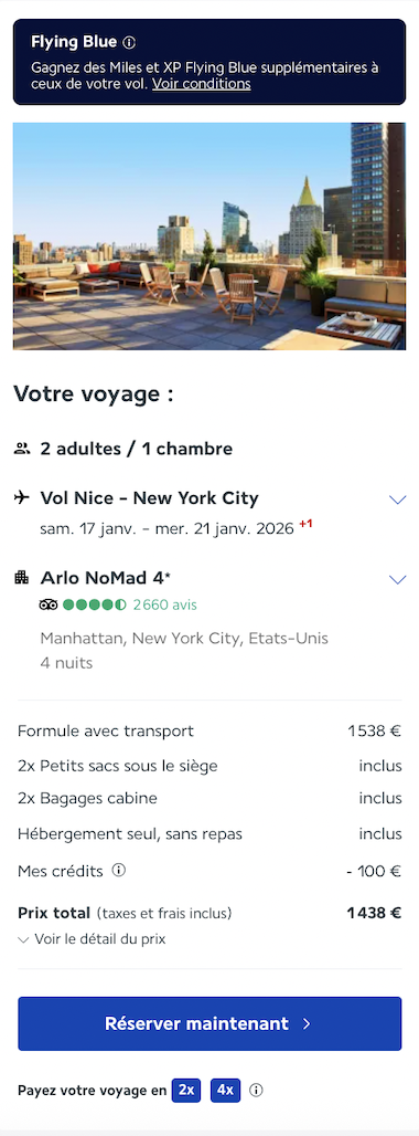 Partner Link lacollectionairfrance_fr_packages_direct