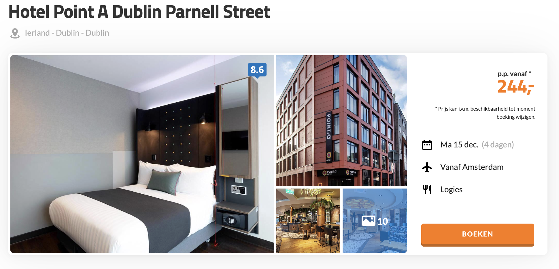 Hotel Point A Dublin Parnell Street