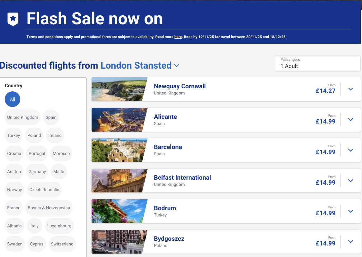 Screenshot Skyscanner