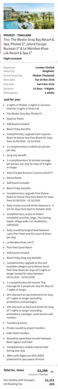 Partner Link voyageprive_uk_packages_direct