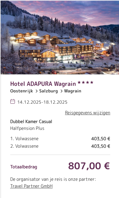 Partner Link travelpartner_nl_accommodations_wl