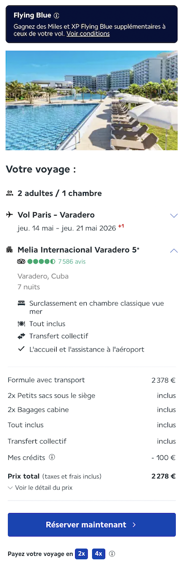 Partner Link lacollectionairfrance_fr_packages_direct