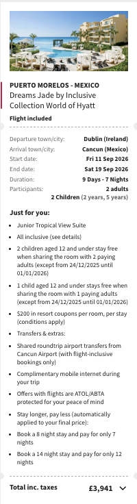 Partner Link voyageprive_uk_packages_direct