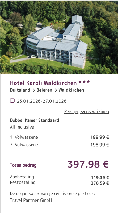 Partner Link travelpartner_nl_accommodations_wl