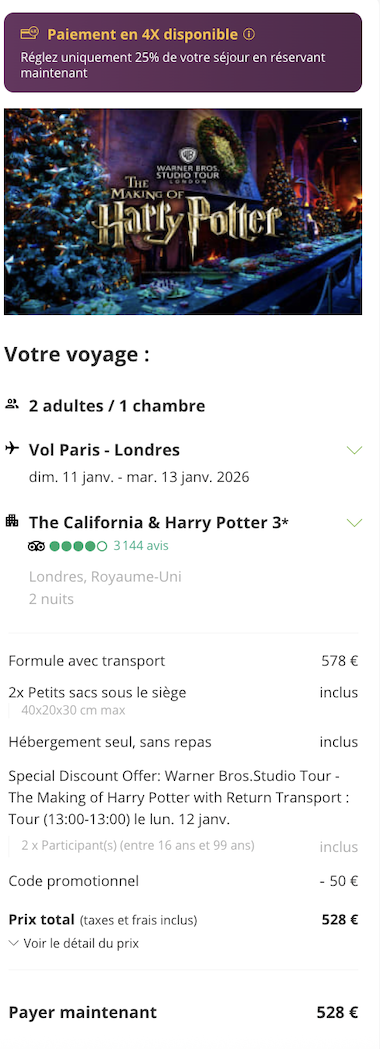 Partner Link perfectstay_fr_packages_wl