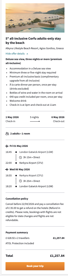 Partner Link secretescapes_uk_packages_affiliate