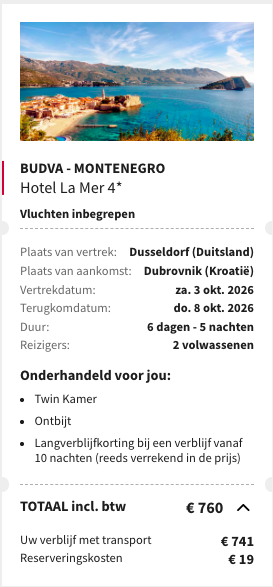 Partner Link voyageprive_nl_packages_direct