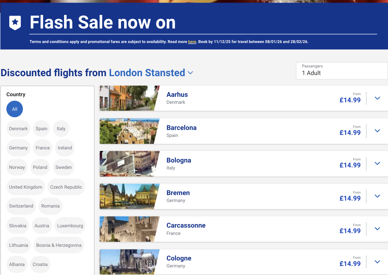 Screenshot Skyscanner