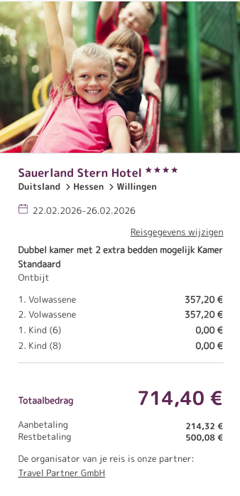 Partner Link travelpartner_nl_accommodations_wl